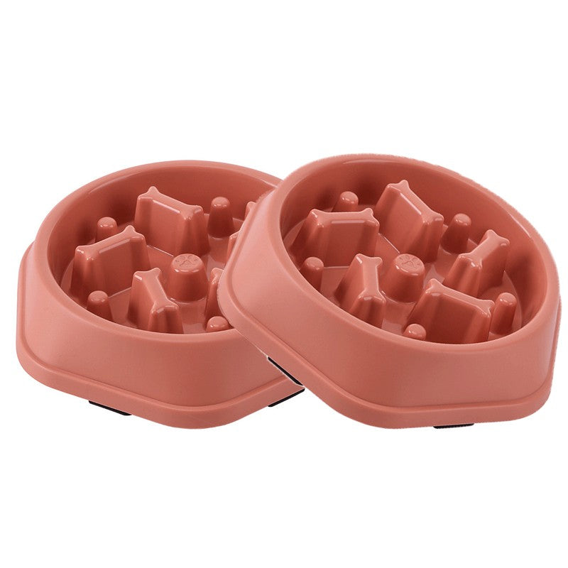 Alimentador lento para cães, tigela anti-asfixia para comida de cachorro, antiderrapante