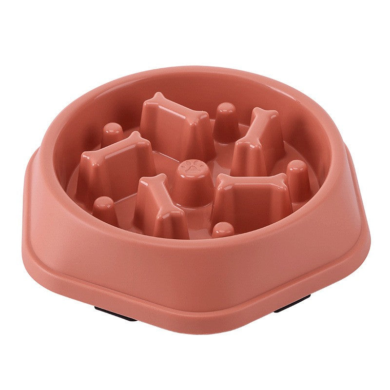 Alimentador lento para cães, tigela anti-asfixia para comida de cachorro, antiderrapante