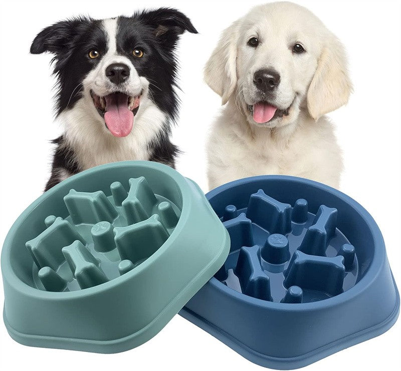 Alimentador lento para cães, tigela anti-asfixia para comida de cachorro, antiderrapante