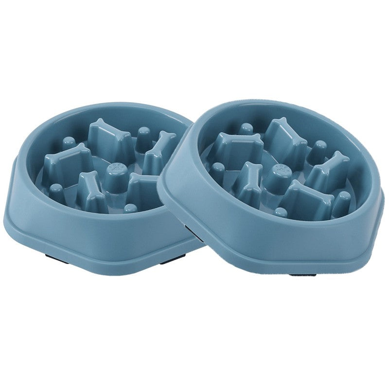 Alimentador lento para cães, tigela anti-asfixia para comida de cachorro, antiderrapante