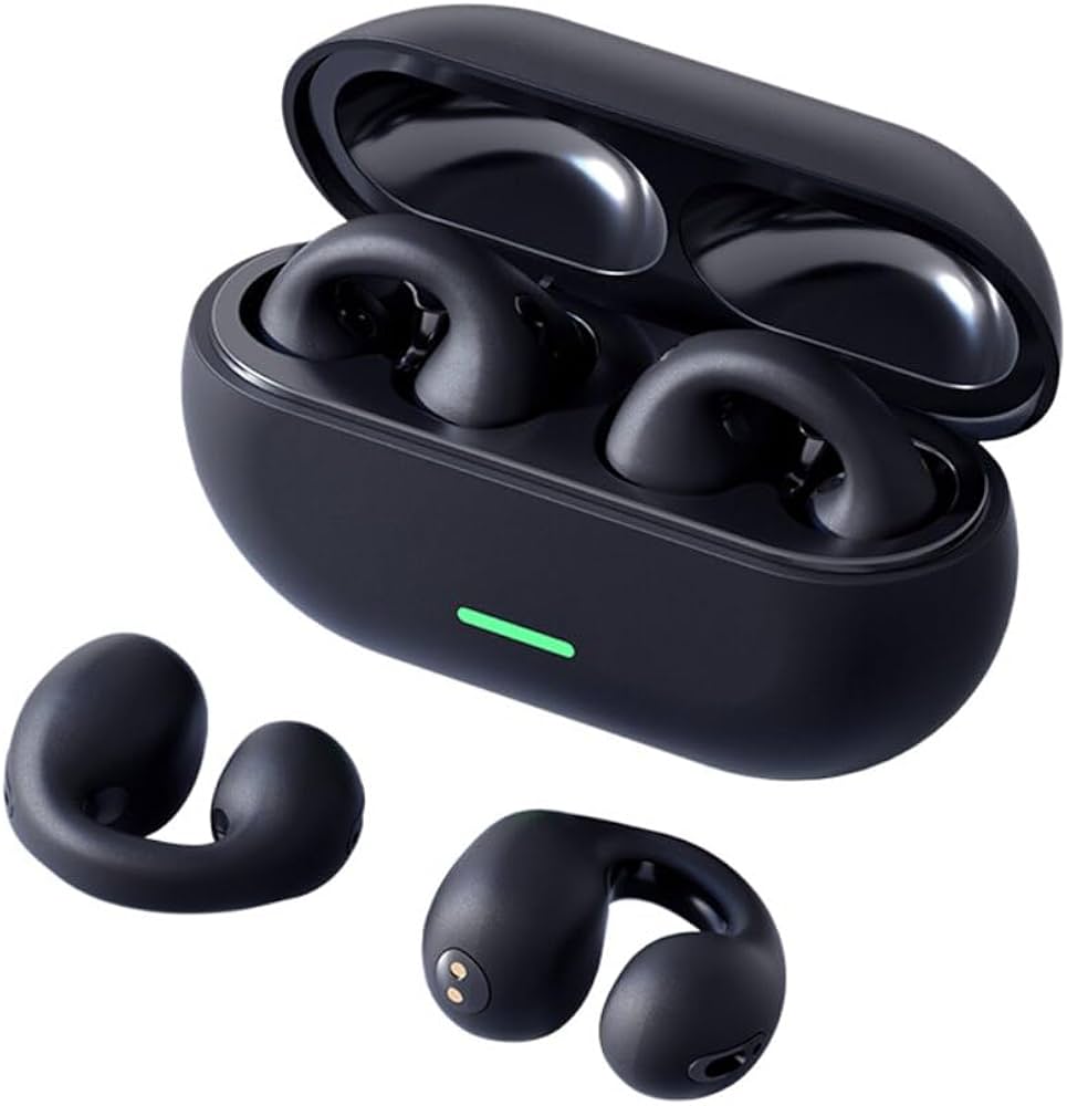 Auriculares Ambie color negro con Estuche de Carga Premium 🔥