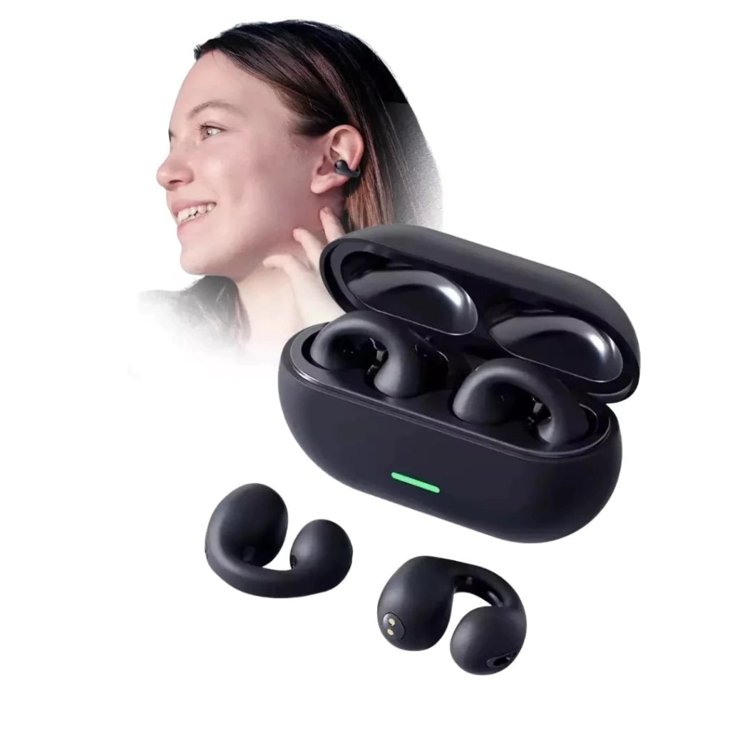 Auriculares Ambie color negro con Estuche de Carga Premium 🔥